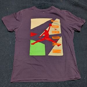 Jordan Men's Purple Graphic T-Shirt
